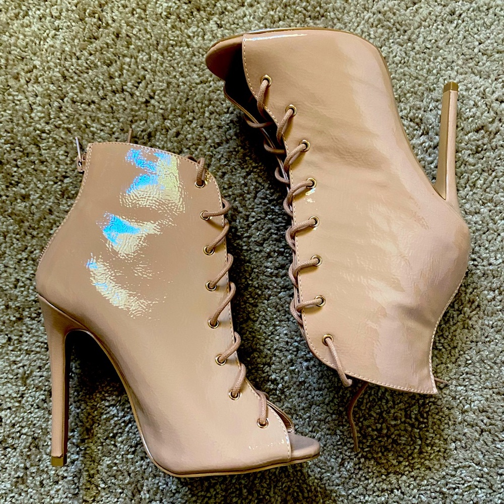Charlotte Russe booties in nude